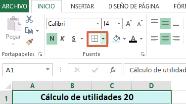 Cómo combinar celdas en Excel paso 7
