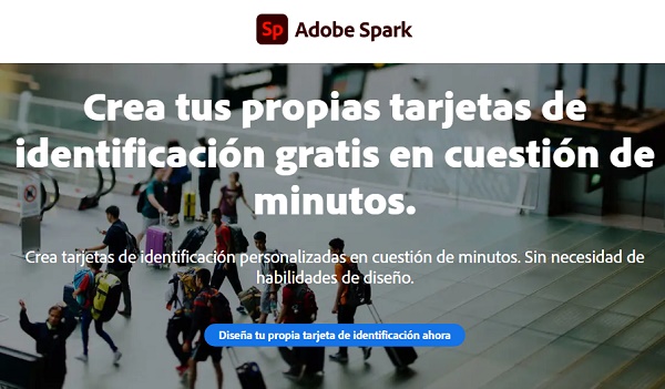 Hacer o crear credenciales de identificación en Adobe Spark