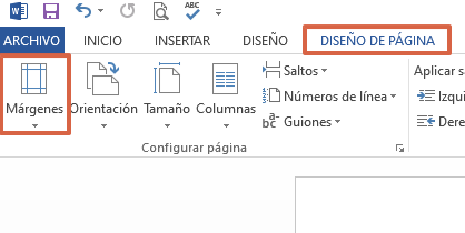 Cómo establecer márgenes en Microsoft Word paso 1
