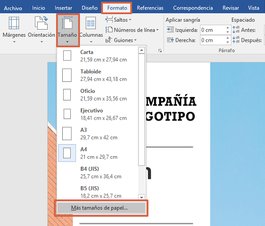 Cómo hacer o crear un periódico utilizando plantillas en Microsoft Word paso 3