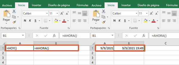 Cómo insertar hora y fecha actualizada en una celda de Excel desde Windows