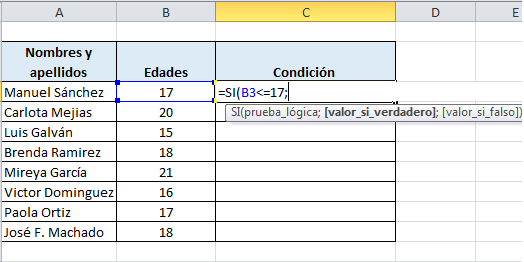 Cómo utilizar la fórmula menor o igual en Excel paso 4
