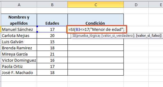 Cómo utilizar la fórmula menor o igual en Excel paso 5