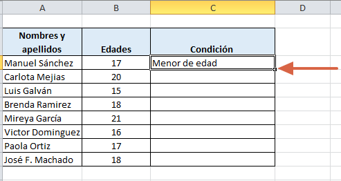 Cómo utilizar la fórmula menor o igual en Excel paso 8